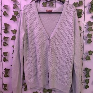 Merona teal buttoned sweater